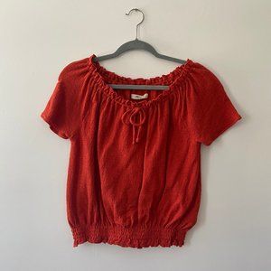 Madewell Blouse (Red - Sz. xs)
